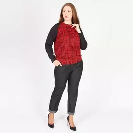 Брюки джинсовые с манжетами