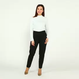 Брюки из костюмной ткани на резинке