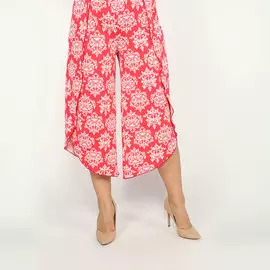 Брюки оригинального дизайна с узорным принтом