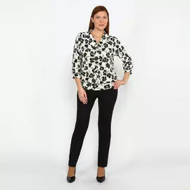 Брюки прямые с резинкой сзади