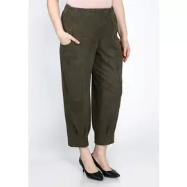 Брюки с драпировкой и карманами