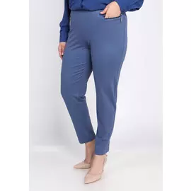 Брюки с карманами на молнии зауженные