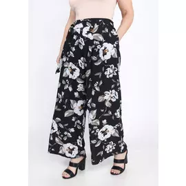 Брюки с крупным принтом