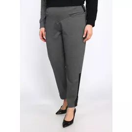 Брюки с лампасами и драпировкой