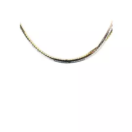 Цепь серебряная, "Золоченый снейк"