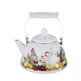 Чайник эмалированный "Куриный переполох"