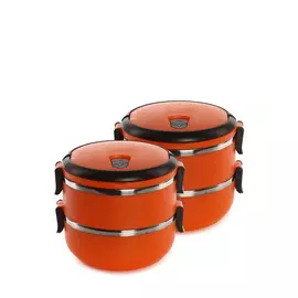 Двухъярусный ланч-бокс, 2 шт