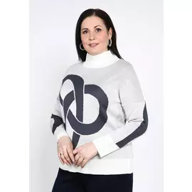 Джемпер с дизайнерским рисунком