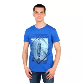 Футболка с круглым вырезом и принтом