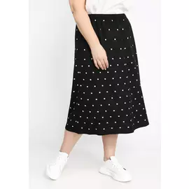 Юбка А-силуэта в горошек