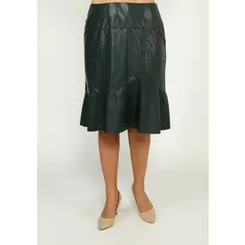 Юбка-годе из эко-кожи