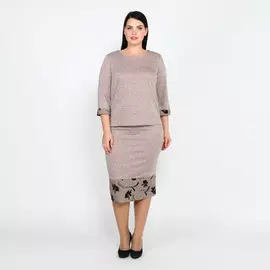 Юбка-миди со вставкой