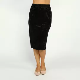 Юбка на резинке бархатная