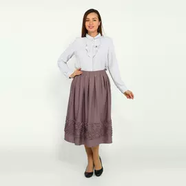 Юбка на резинке с фактурным узором