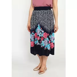 Юбка трикотажная с купонным принтом