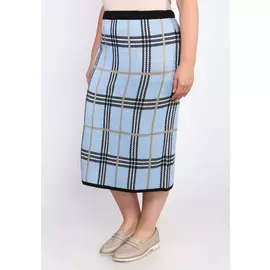 Юбка в клетку на резинке