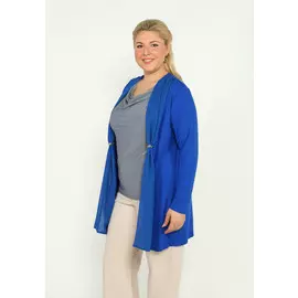 Кардиган однотонный с защипами