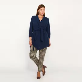 Кардиган оригинального кроя с карманами