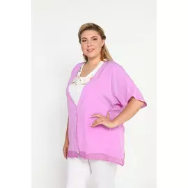 Кардиган с декором из кружева