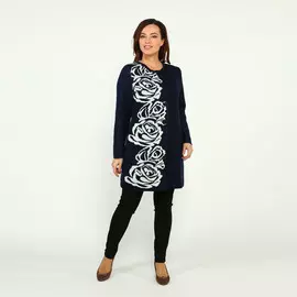 Кардиган с контрастным рисунком