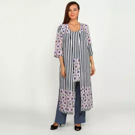 Кардиган свободного кроя с принтом