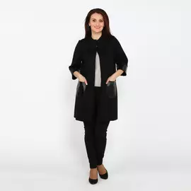 Кардиган свободного кроя со вставками