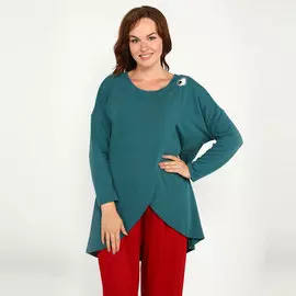 Кардиган свободного силуэта с брошью