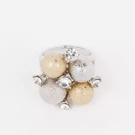 Кольцо «Франсуаза» серебристое