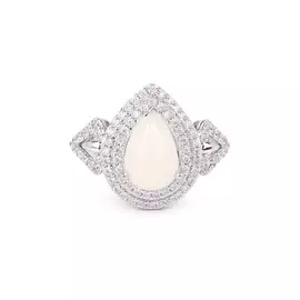 Кольцо серебряное "Адель"