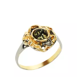 Кольцо серебряное "Балтийская сказка"