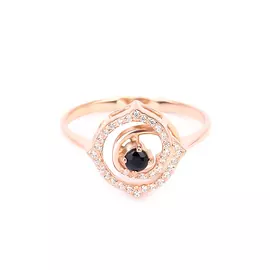 Кольцо серебряное "Берта"