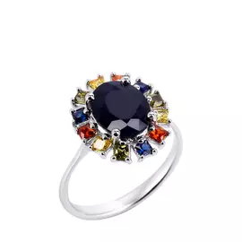 Кольцо серебряное "Бриджит"