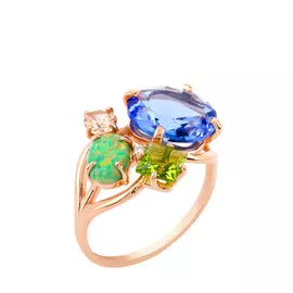 Кольцо серебряное "Чудесное мгновение"