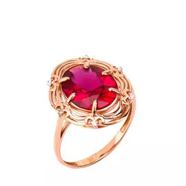 Кольцо серебряное "Королевская сказка"