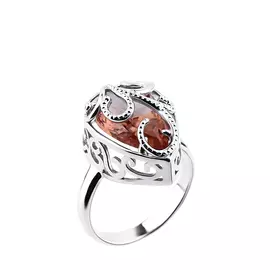 Кольцо серебряное "Лайма"