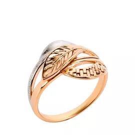 Кольцо серебряное "Легкость природы"