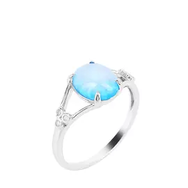 Кольцо серебряное "Летний соблазн"