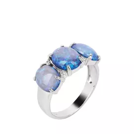 Кольцо серебряное "Мириада"