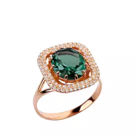 Кольцо серебряное "Мона"