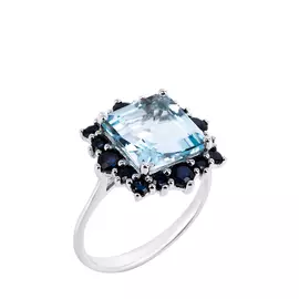 Кольцо серебряное "Нежные чувства"