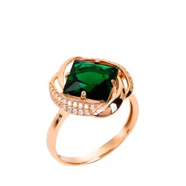 Кольцо серебряное "Нола"