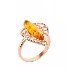 Кольцо серебряное "Природный мотив"