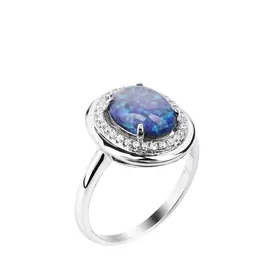 Кольцо серебряное "Природный шарм"