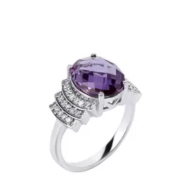 Кольцо серебряное "Притягательная красота"