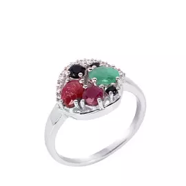 Кольцо серебряное "Таинственность"