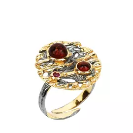 Кольцо серебряное "Яркие мечты"