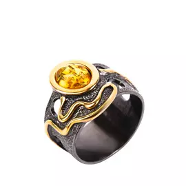 Кольцо серебряное "Ясмина"