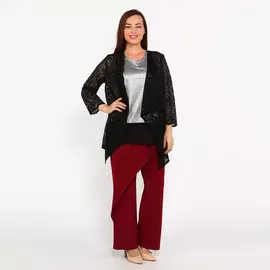 Комплект: блуза и ажурный кардиган