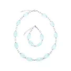 Комплект (бусы + браслет) "Доминика"