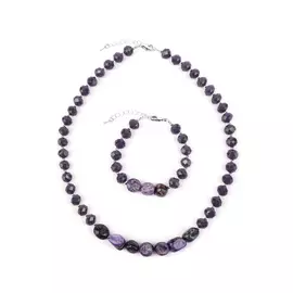 Комплект (бусы, браслет) "Доминика"